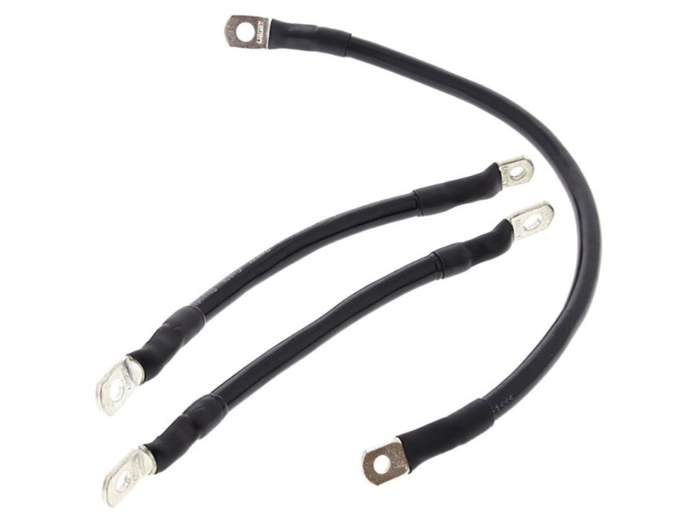 Battery Cable Kit - Black. Fits Dyna 1991-2003