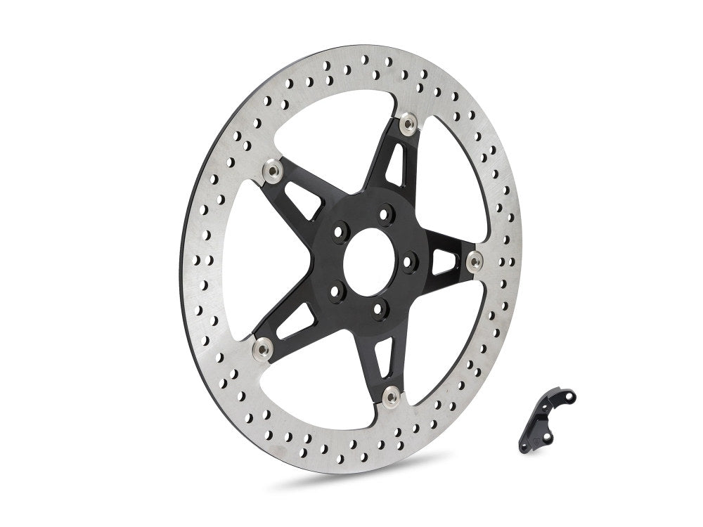 14in. Left Hand Front Big Brake Disc Rotor. Fits FXDR 2019-2020, Touring 2008-2013 & 2018-2023 'Special' Models with Hub Mounted Disc