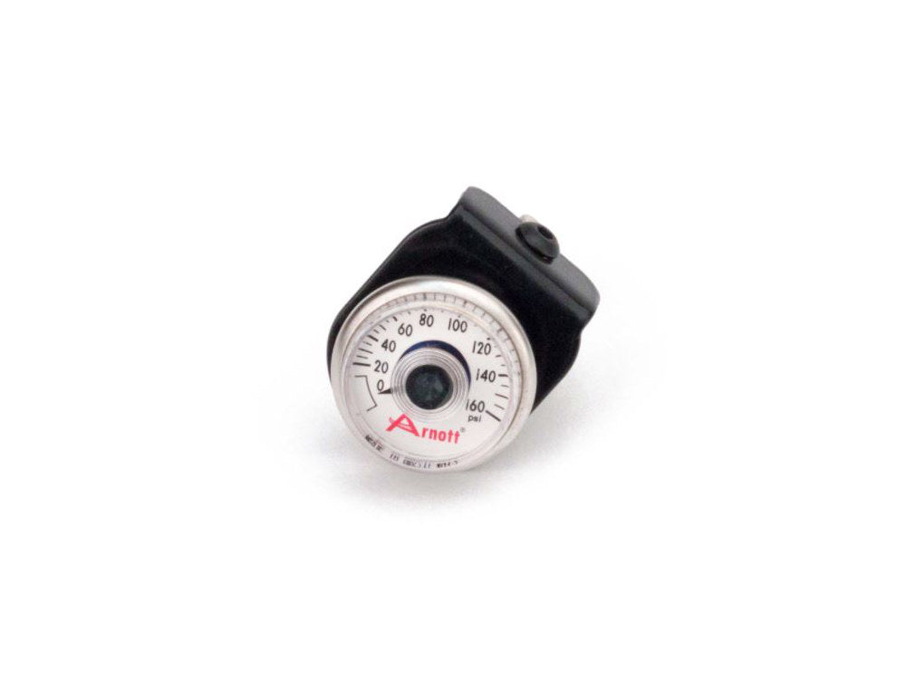 Analogue Air Pressure Gauge - Black. Fits Touring Models.