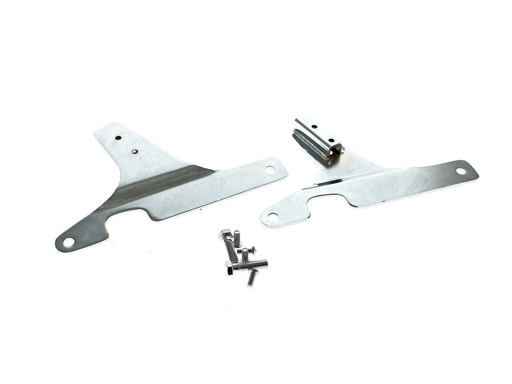 Sissy Bar Side Straps - Chrome. Fits FX Softail 1984-1999 & FXWG 1980-1986
