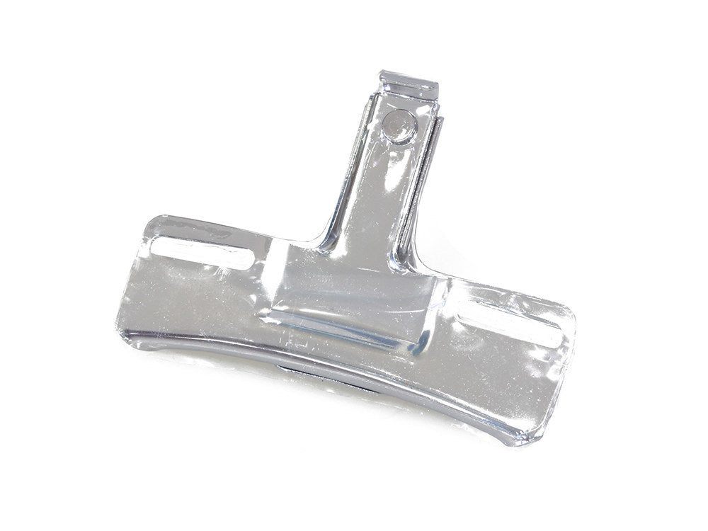 OEM Style Number Plate Mount - Chrome. Fits Most Big Twin & Sportster 1973up