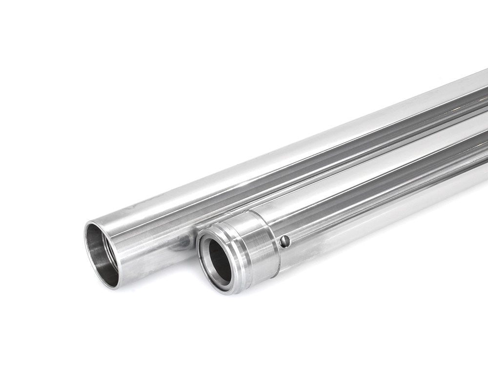 Hard Chrome Fork Tubes. +4in. Oversize. Fits 39mm Narrow Glide Front End 1994-2003
