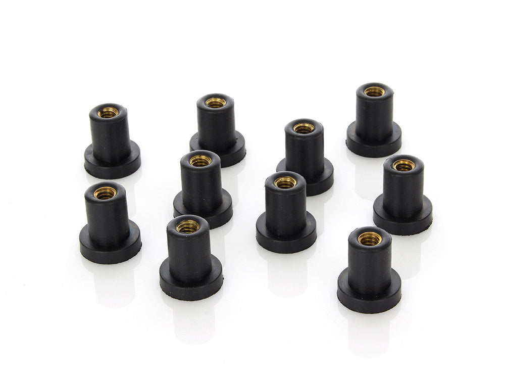 Wellnuts - Pack of 10. Fits FXR Side Cover & Oil Tank & Sportster Side Cover.
