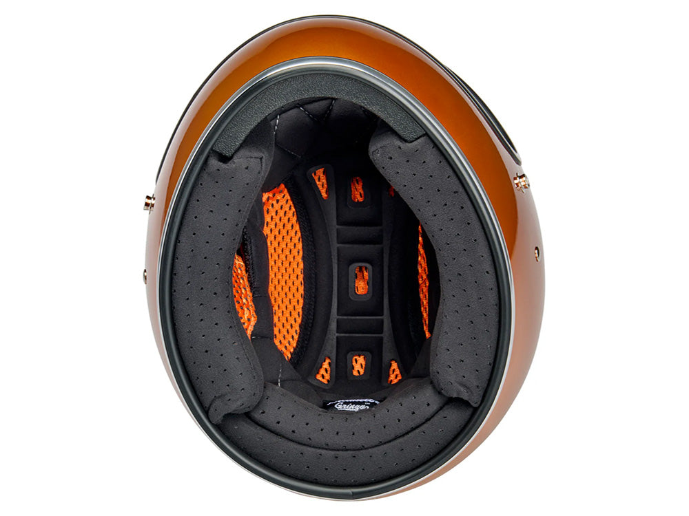 Gringo Helmet - Metallic Sunburst. Size Medium with ECE R22.06 Compliance