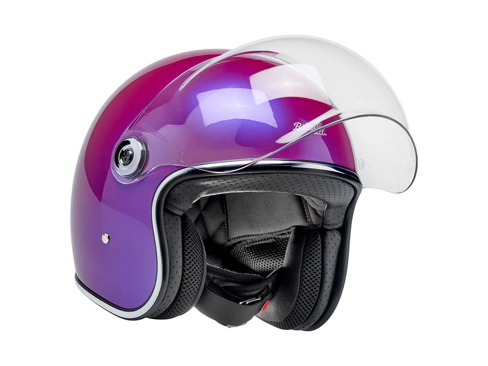 Tahoe Open Face Helmet - Metallic Grape. Size Medium with ECE R22.06 Compliance