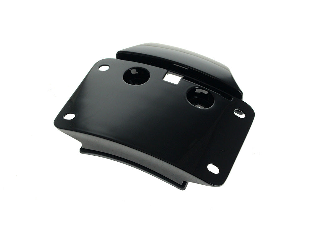 Curved Radius Number Plate Backing Plate - Black. Fits CVO Touring 2023up & Street Glide & Road Glide 2024up