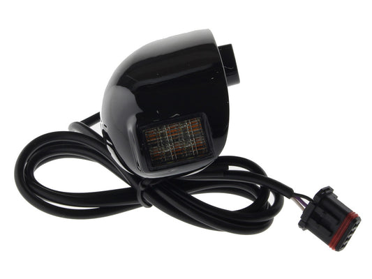 LED Front Dynamic Turn Signals - Black. Fits Road Glide 2015-2023