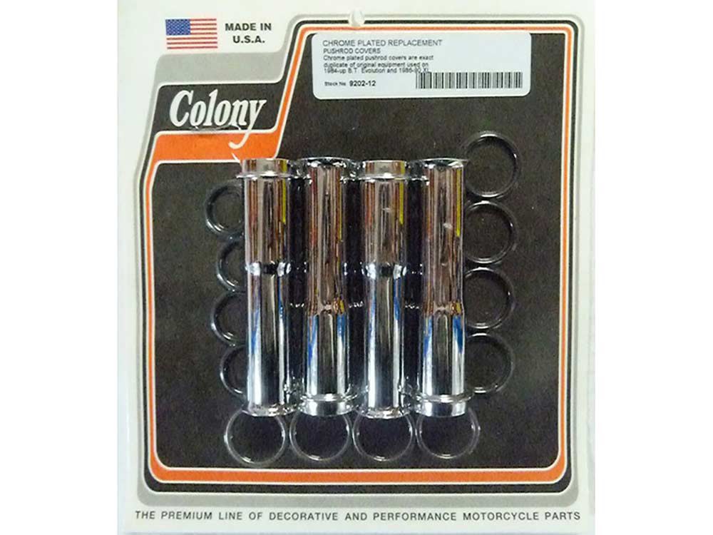 Lower Pushrod Covers - Chrome. Fits Evo 1984up & Sportster 1986-1990.