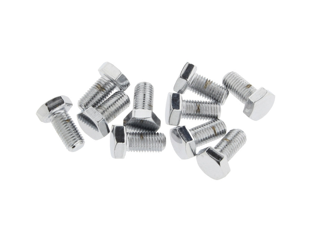 5/16-24 x 5/8in. UNF Hex Head Bolts - Chrome. Pack 10.