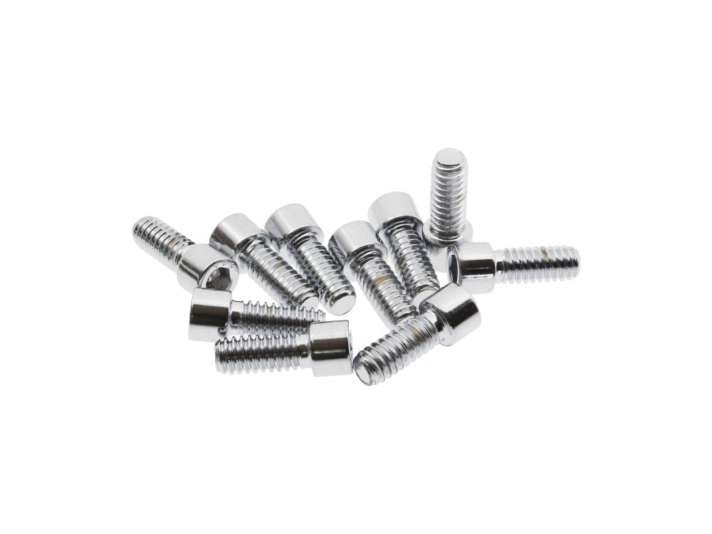 1/4-20 x 5/8in. UNC Polished Socket Head Allen Bolts - Chrome. Pack 10.