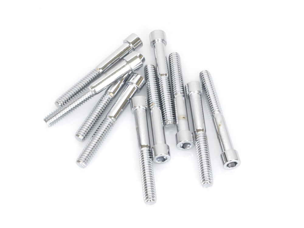 1/4-20 x 2in. UNC Polished Socket Head Allen Bolts - Chrome. Pack 10.