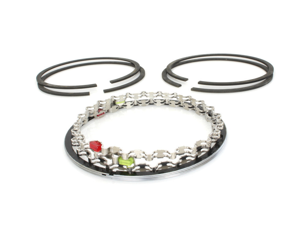 +.020in. Oversize Cast Piston Rings. Fits 74ci/1200cc Big Twin 1948-1980.