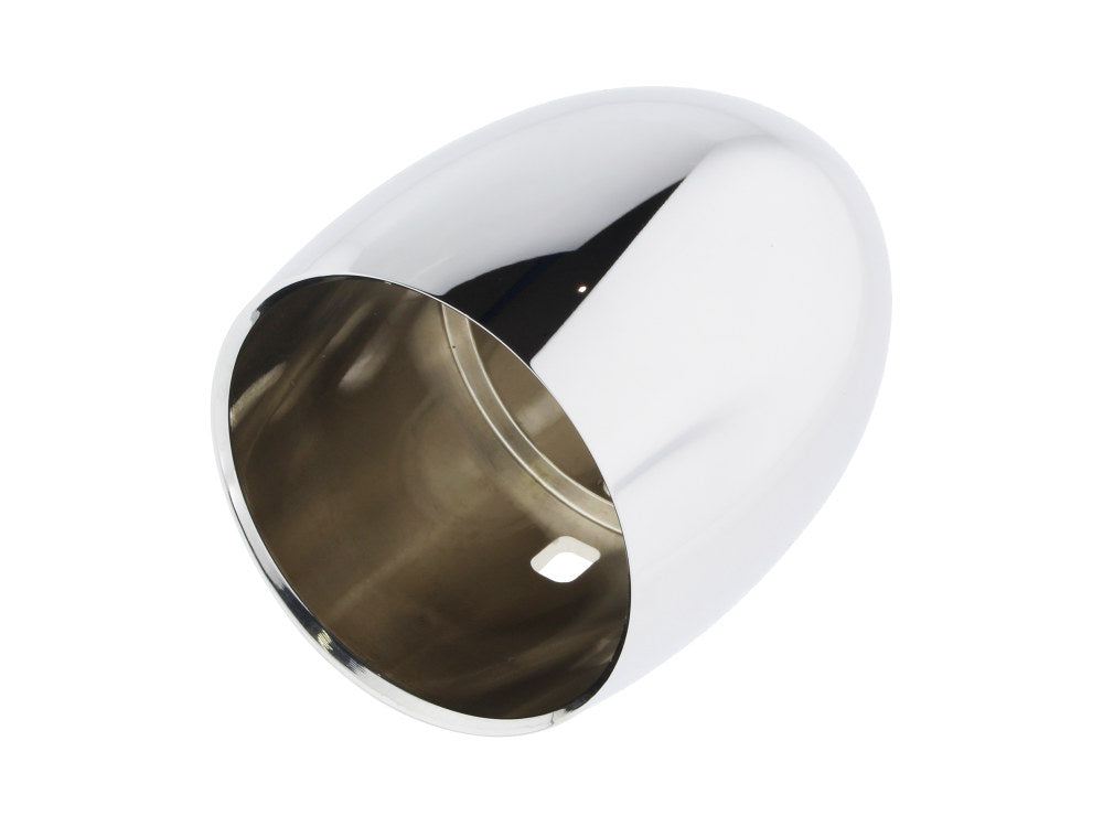 Deep Bullet Style Gauge Cup - Chrome. Fits 2-1/16in. Diameter Gauge.