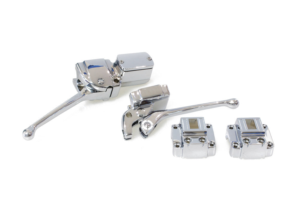Handlebar Control Kit - Chrome. Fits Big Twin & Sportster 1972-1981