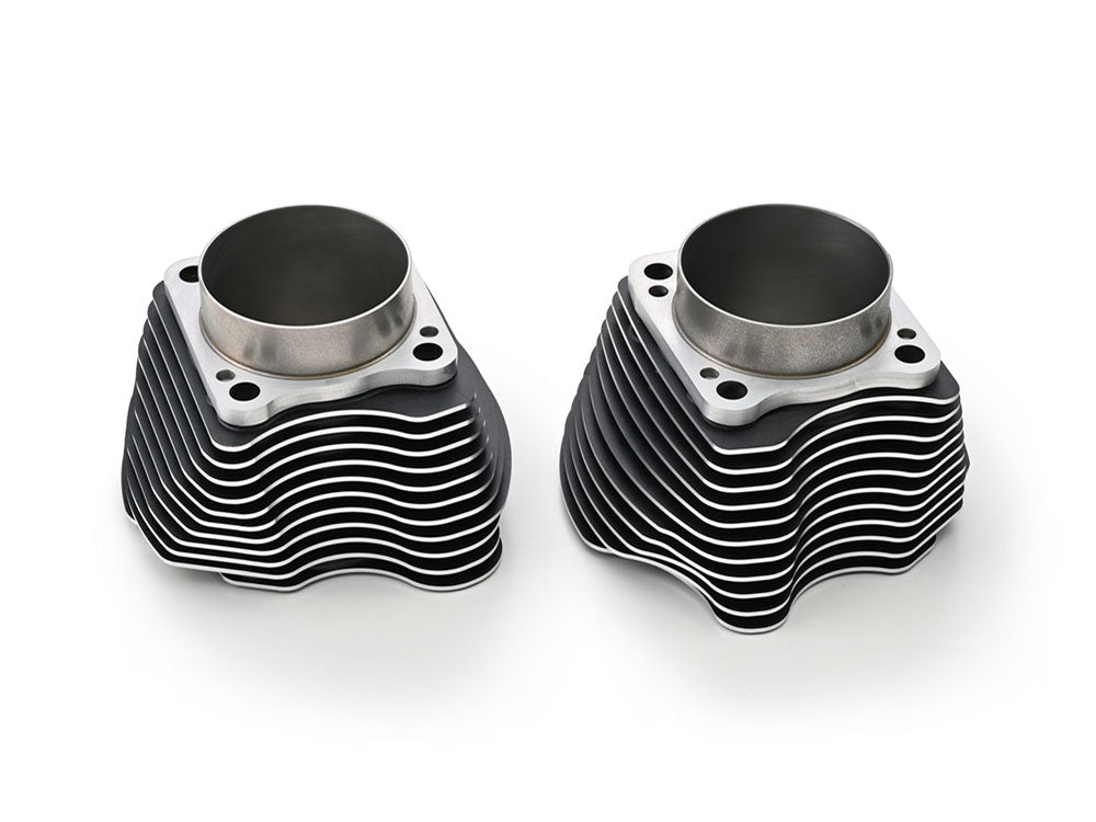 128ci Big Bore Kit with Highlighted Fins - Black. Includes CP Carrillo 11.0:1 Compression Piston Kit. Fits Milwaukee-Eight 2017up 114ci or 117ci Engine