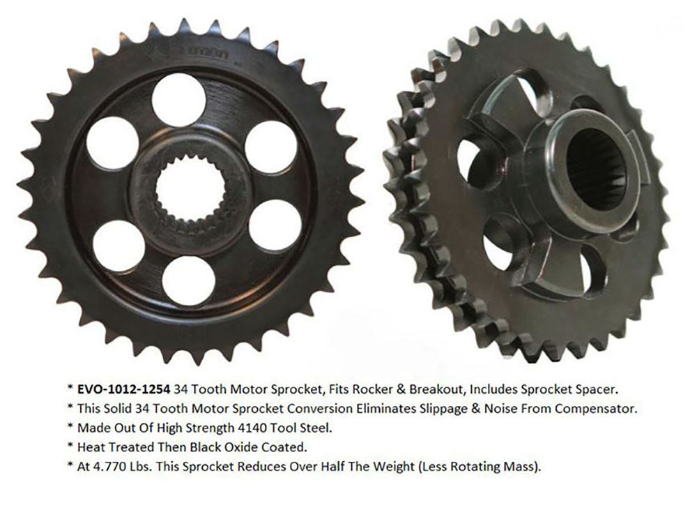 34 Tooth Compensator Eliminator Sprocket. Fits Breakout 2013up & Rocker 2008-2011.