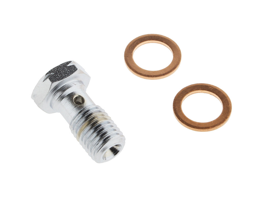 10mm M10 x 1.25 Banjo Bolt - Chrome.