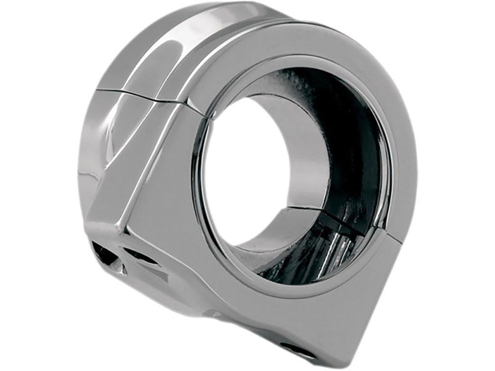 Dual Push In Cable Throttle Housing - Chrome. Fits 1996up Style Cables.