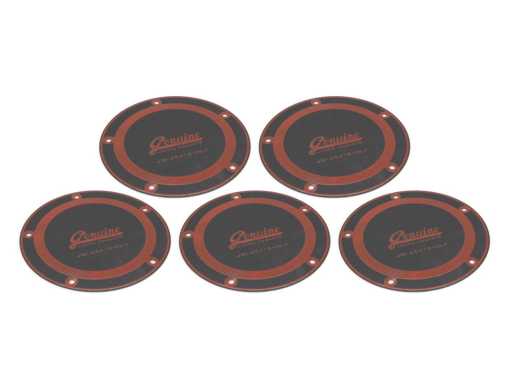 Derby Cover Gasket - Pack of 5. Fits Dyna 2006-2017, Softail 2007-2017 & Touring 2007-2015