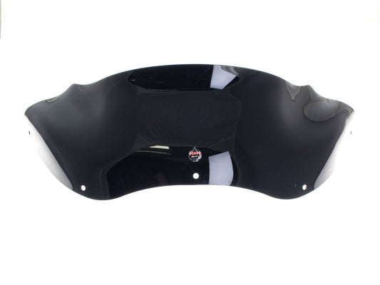 8in. Flare Windshield - Black. Fits Road Glide 1998-2013.
