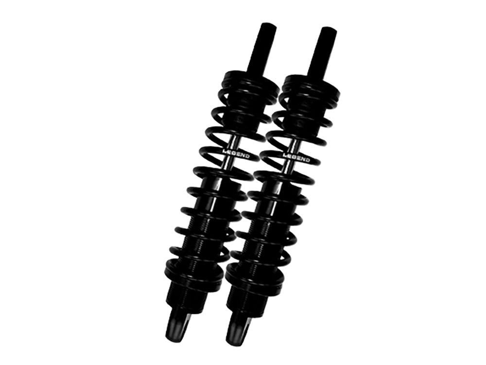 REVO Series, 14in. Rear Shock Absorbers - Black. Fits Dyna 1991-2017.