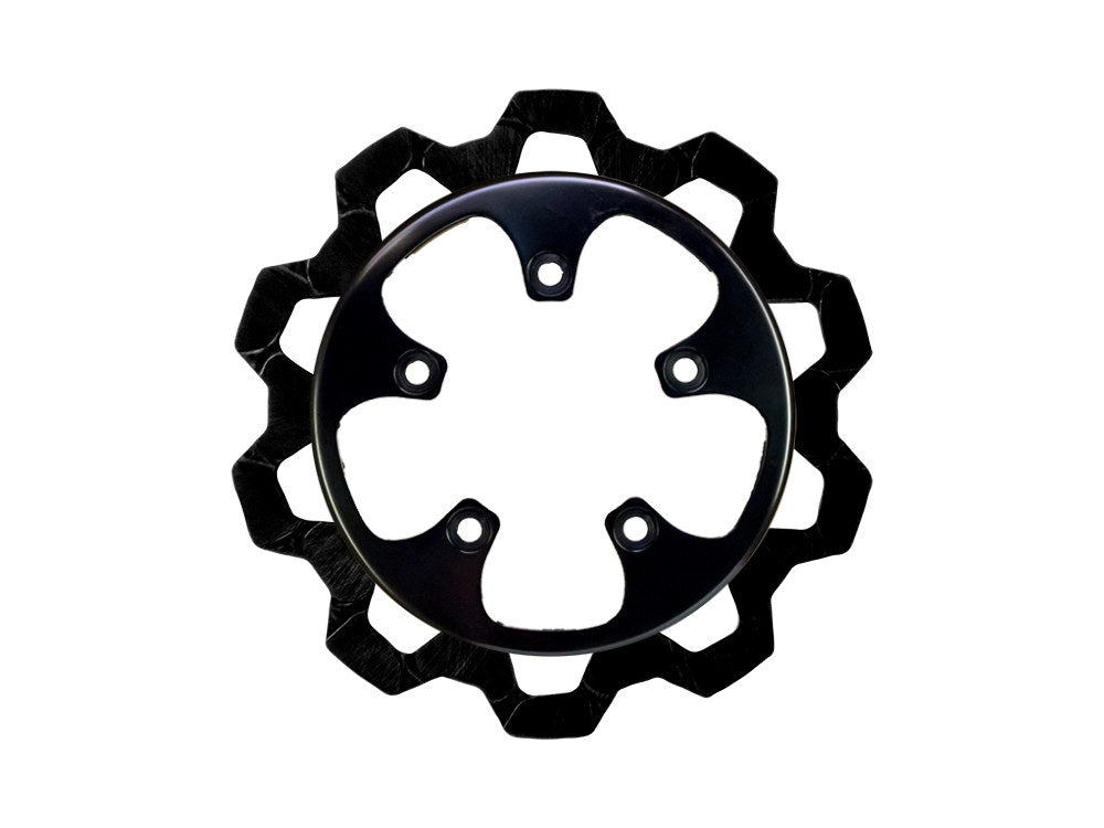 11.8in. Rear Bow-Tie Disc Rotor - Black Band & Black Carrier. Fits V-Rod 2006-2017.