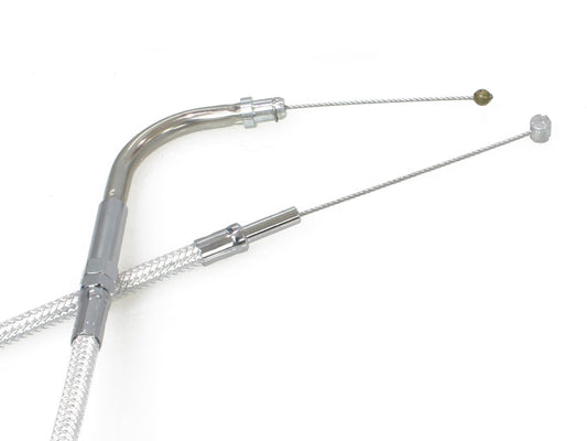 42-1/2in. Throttle Cable - Sterling Chromite. Fits Big Twin 1996-2017.