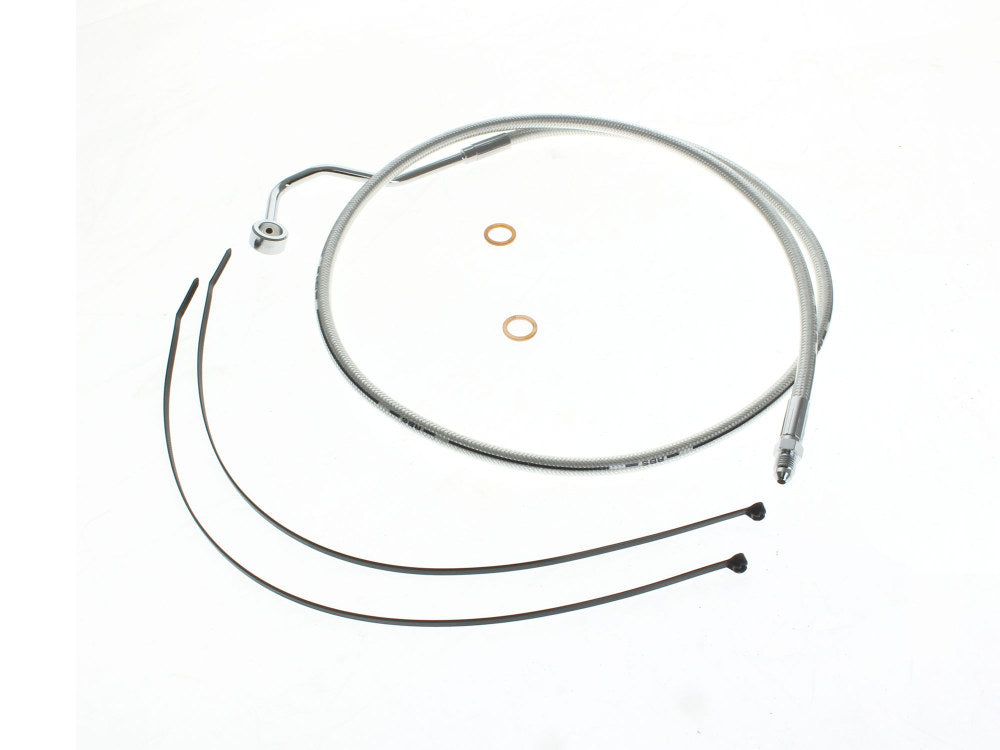 Mid Front Brake Line - Sterling Chromite. Fits Touring 2014up with ABS.