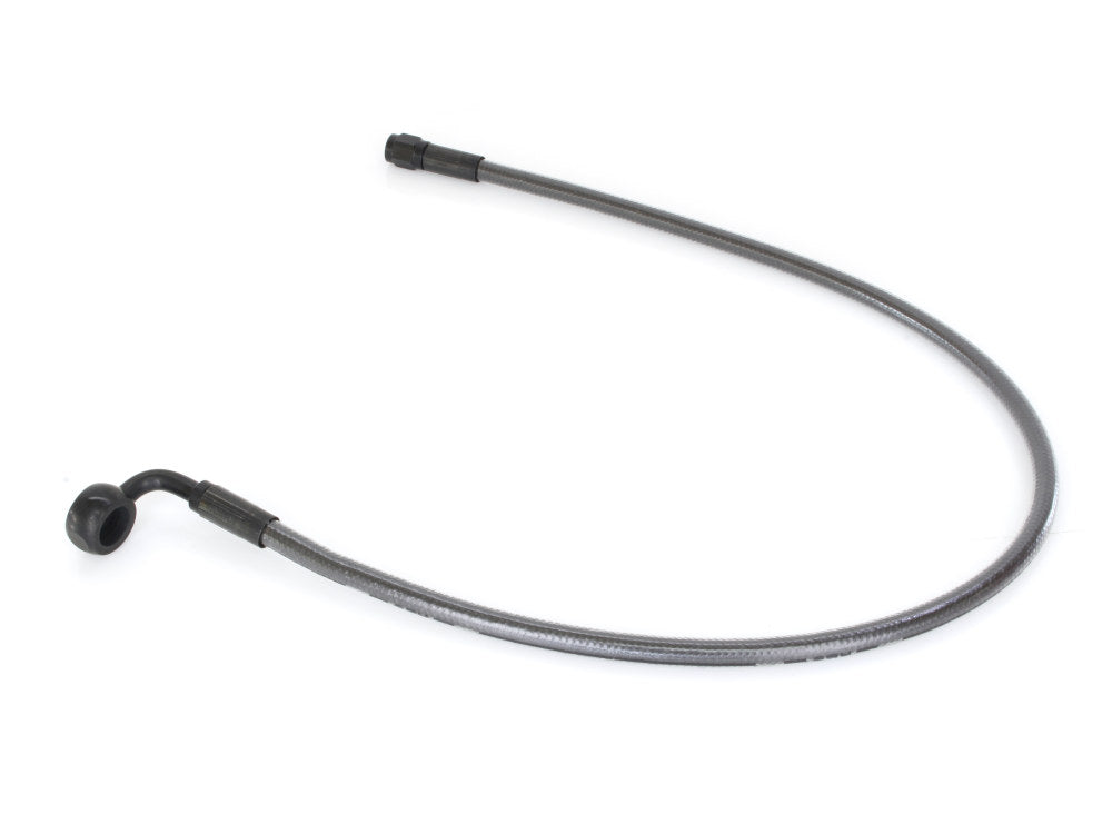 24in. Upper Front Brake Line with 12mm x 90 Degree Banjo - Black Pearl.