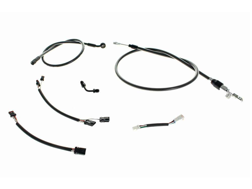 Black Pearl Cable Kit. Suits 12in. Ape Hangers on Breakout 2018-2024