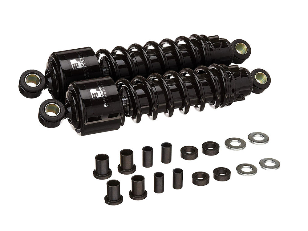 412 Series, 11.5in. Standard Spring Rate Rear Shock Absorbers - Black. Fits Touring 1980-2005, Sportster 1979-2003 & FXR 1982-1994.