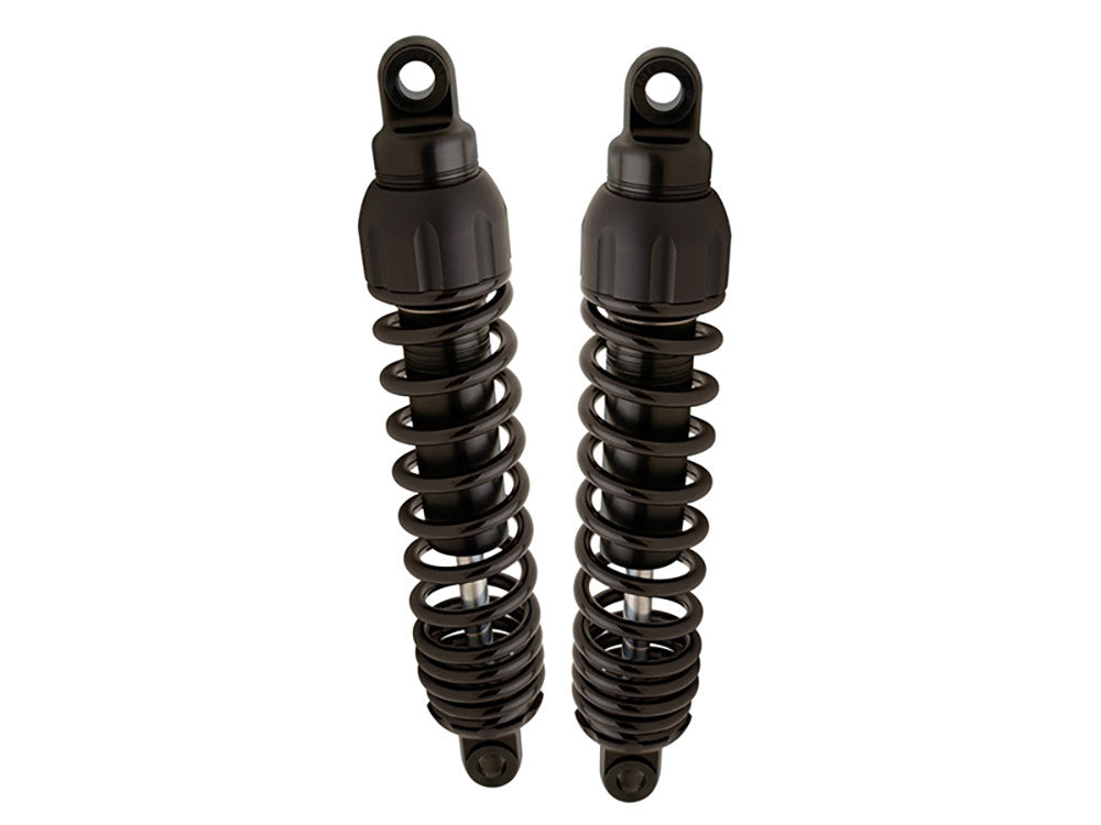 444 Series, 13in. Standard Spring Rate Rear Shock Absorbers - Black. Fits Touring 1980up, Sportster 1979-2003 & FXR 1982-1994.