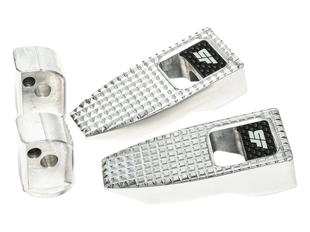 Slim Speed Footpegs - Polished. Fits Softail 2018up Rear Passenger