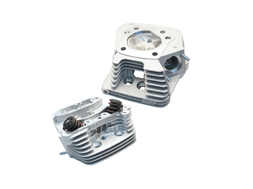 Super Stock Cylinder Head Kit - Silver. Fits Big Twin 1986-1999, Requires S&S Pistons