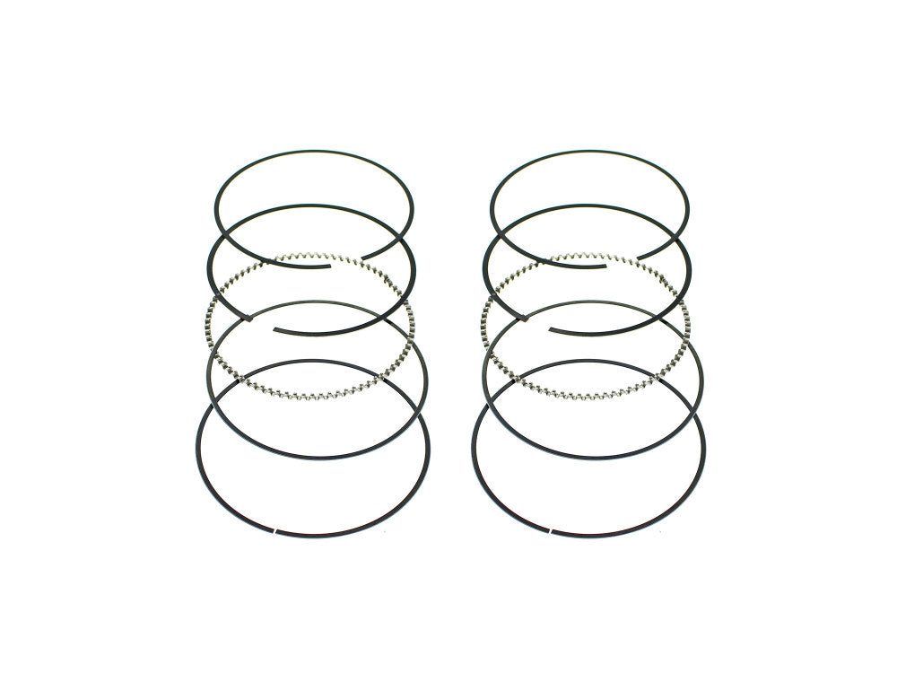 Standard Piston Rings. Fits Milwaukee-Eight 2017up with 4.320in. Bore & S&S 107ci to 129ci & 114ci to 132ci Big Bore Kits.