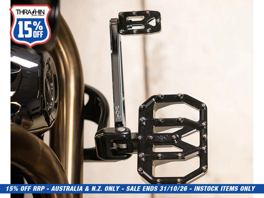 Aggressor Mini Floorboards with HD Male Mount - Black