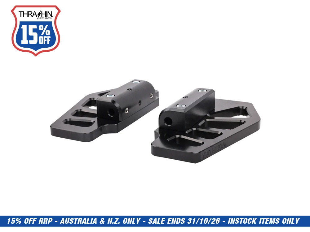 Apex Rear/Passenger Floorboards - Black. Fits Touring 1983up