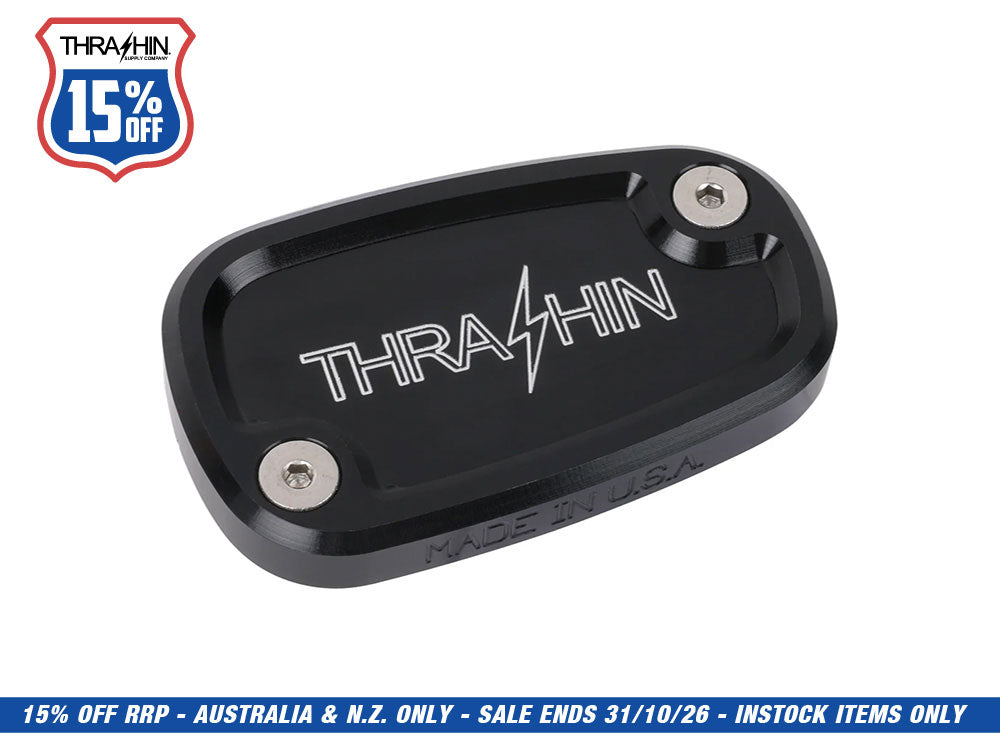 Rear Master Cylinder Cover - Black. Fits Softail 2018up
