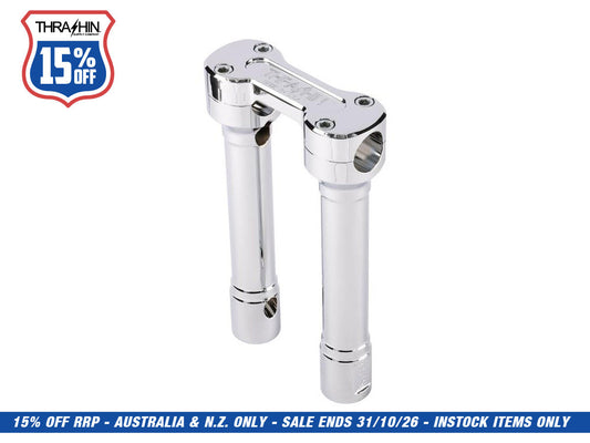 8in. Hole Shot Risers - Chrome. Fits 1in. Handlebar