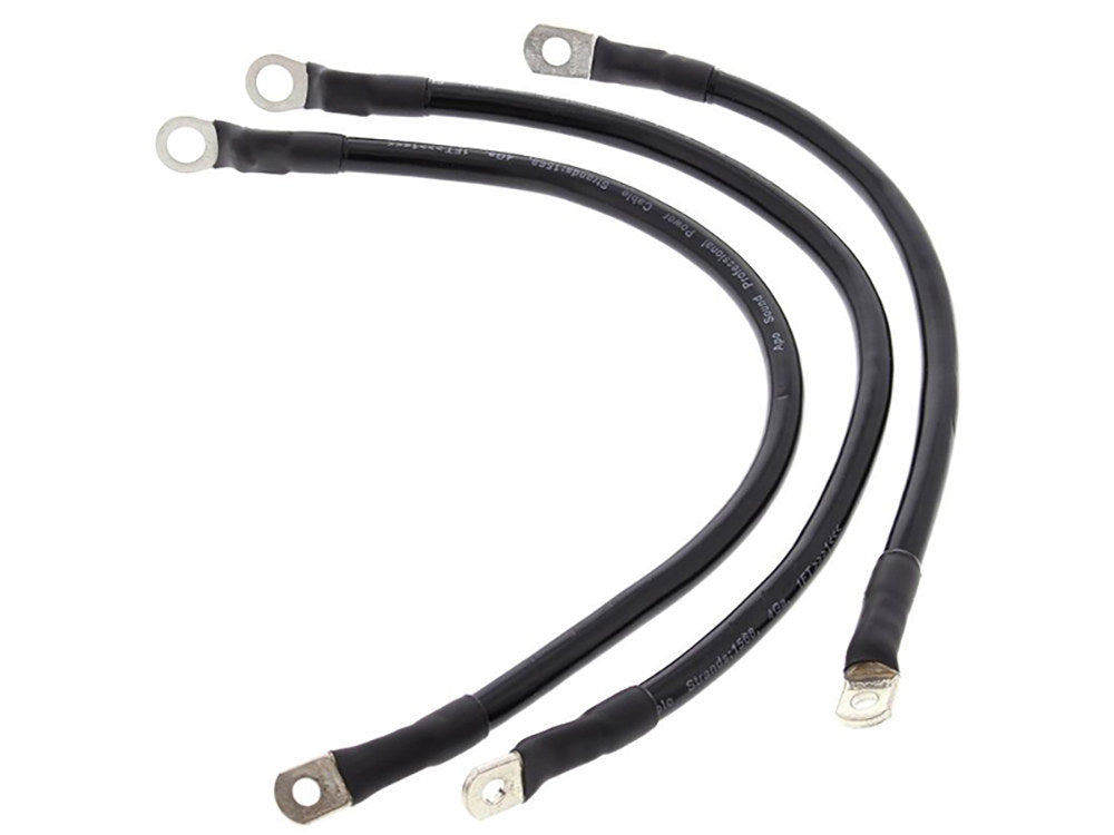 Battery Cable Kit - Black. Fits FXR 1982-1988.