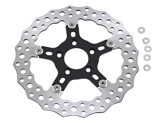 11.8in. Front Jagged Disc Rotor. Fits Dyna 2006-2017, Softail 2015up, Sportster 2014-2021 & Some Touring 2008up.