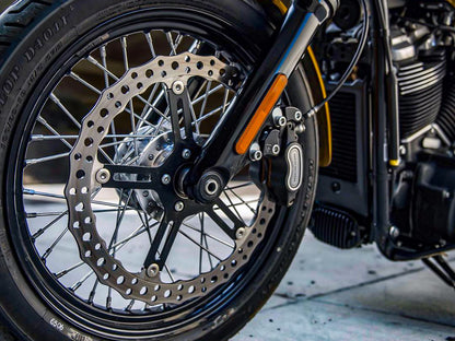15in. Left Hand Front Jagged Big Brake Disc Rotor. Fits Softail Street Bob, Breakout & Low Rider 2018up & Standard 2020up.