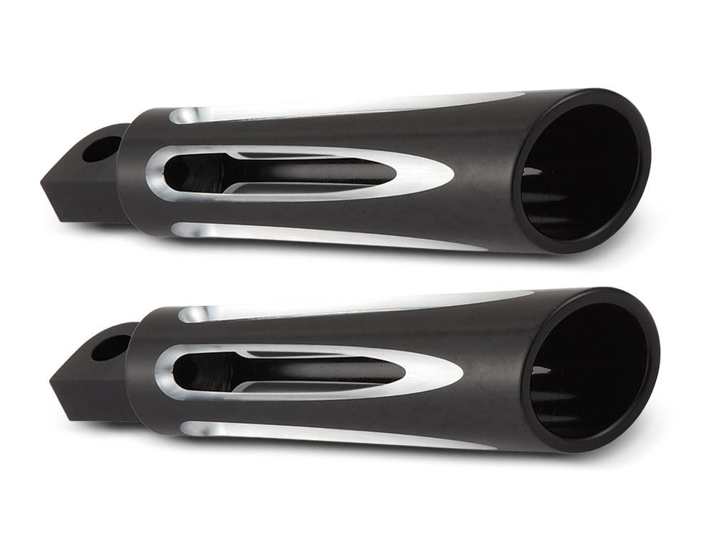 Deep Cut Footpegs - Black.