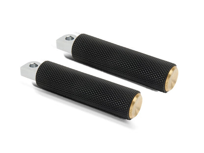 Knurled Fusion Footpegs - Brass