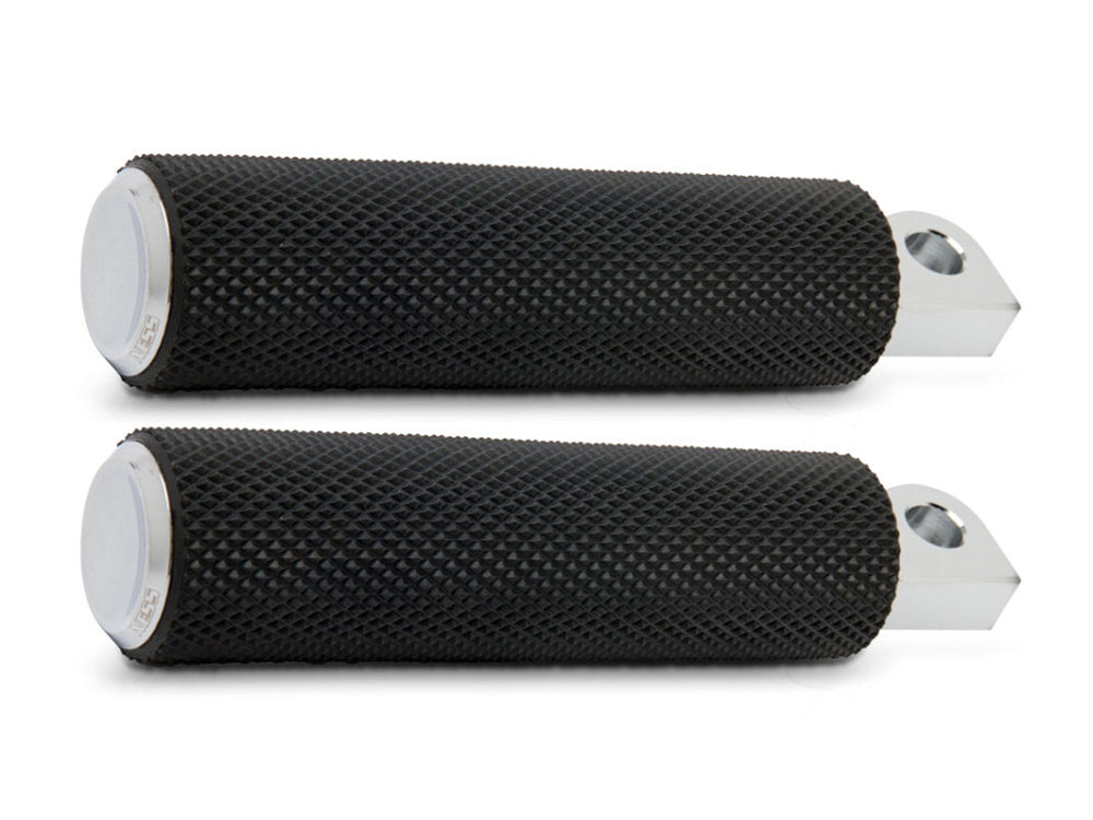 Knurled Fusion Footpegs - Chrome. Fits Softail 2018up Rear Passenger