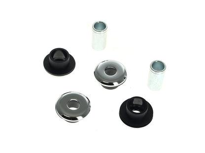 Heavy Duty Polyurethane Handlebar Damper Kit - Chrome. Fits Touring 1984up.