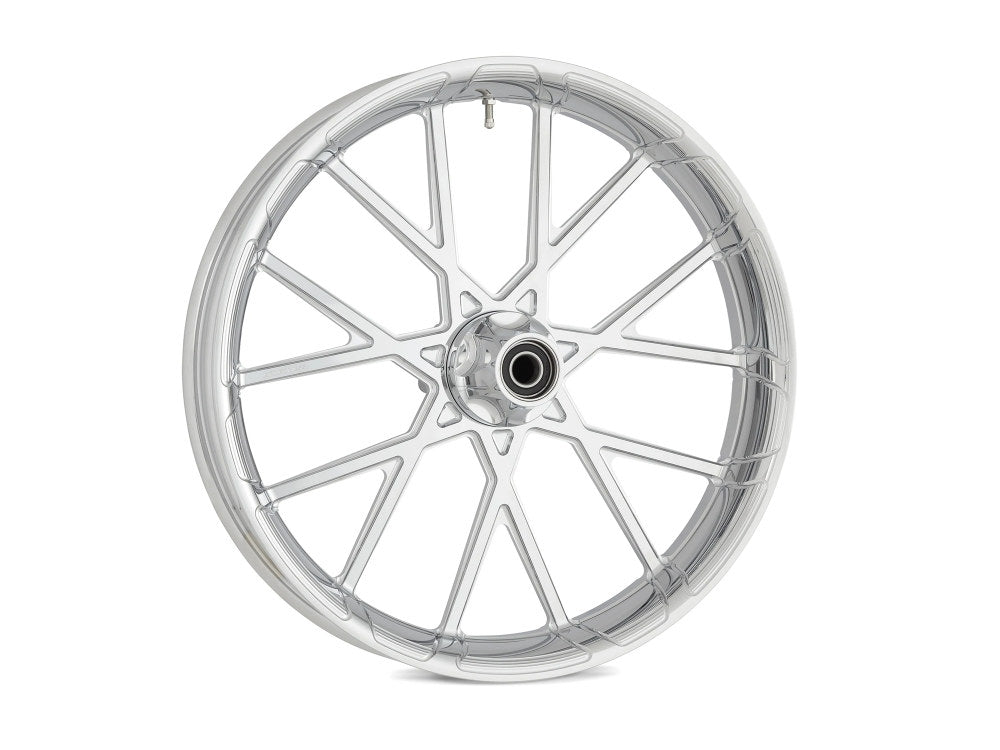 18in. x 5-1/2in. ProCross Front Wheel with Hub - Chrome. Fits Fat Bob 2018-2024