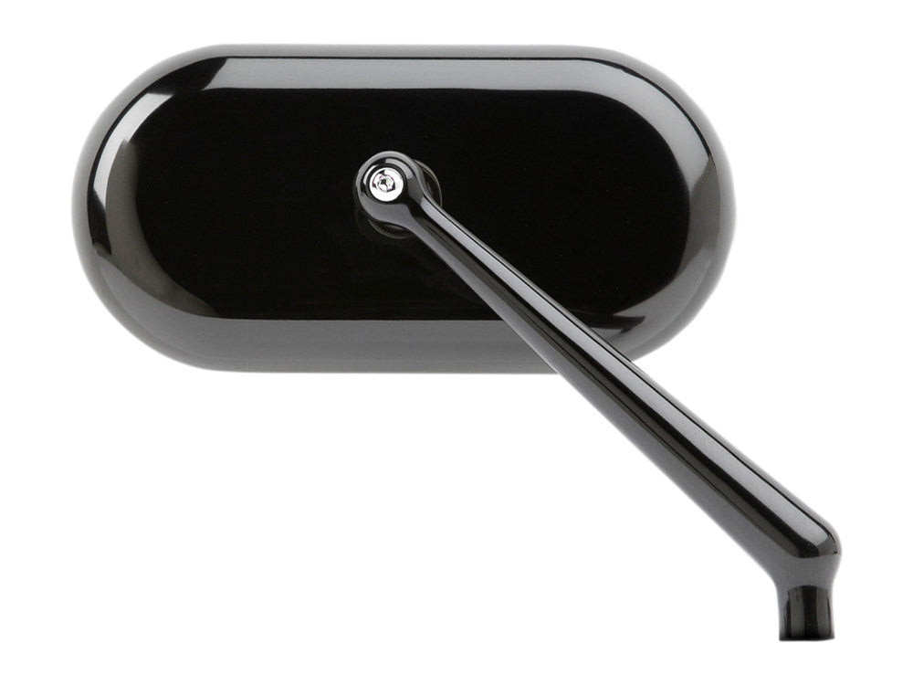 Forged Oval Mirror - Black. Fits Right.
