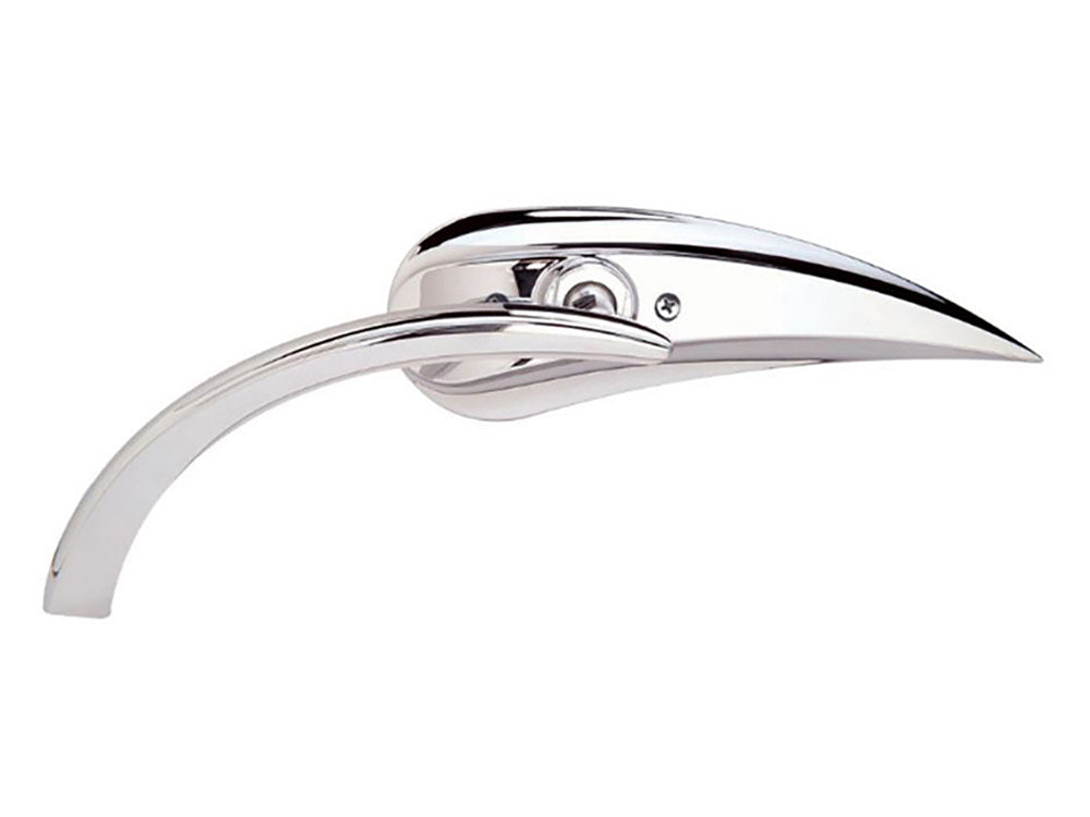 Rad II Teardrop Mirror - Chrome. Fits Left.