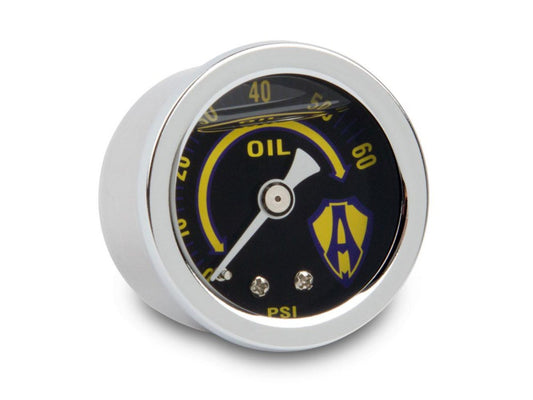 Replacement Oil Pressure Gauge. 1-1/2in. - Chrome.